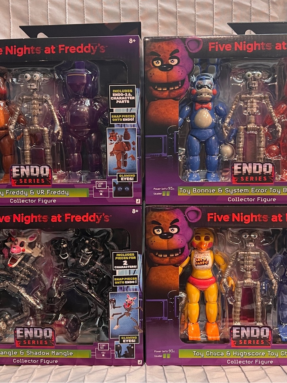 Five Nights at Freddy’s- Endo Series 2- FULL SET Freddy Bonnie Chica Mangle FNAF